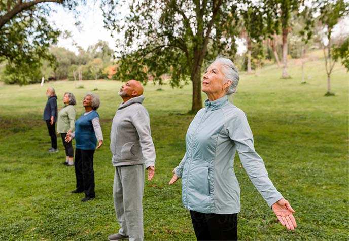 Exercise with friends